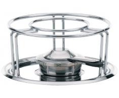 Kela 60127 Rechaud mit Sicherheitspastenbrenner, Verchromtes Metall/ Edelstahl, 23,5 cm Durchmesser, Maxi