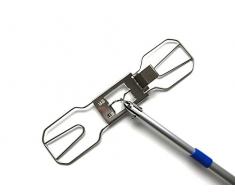 MAM Professional 50cm Edelstahl Klapphalter Teleskopstiel Bodenwischer Wischmop