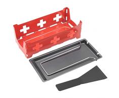 Yuehuam Käse Raclette mit Faltbarem Griff Bräter Backblech Herd Set Tragbare Antihaft-Mini-Käsetablett Servieren Geschmolzenen Käse von Teelicht Home Kitchen Grillwerkzeug
