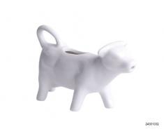 Keramik Milchkännchen Milchkanne Kuh weiß 0,08 Liter Inhalt