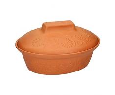 THERMO BRATTOPF 7L BROTTOPF BRÄTER 4 Pers STEINGUT TONTOPF KERAMIK 770606