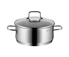 WMF Astoria Topfset 4-teilig, Cromargan Edelstahl poliert, Töpfe mit Glasdeckel, Induktionstöpfe, Topf Induktion, unbeschichtet