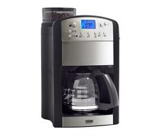 BEEM Kaffeeautomat Fresh-Aroma-Perfect Kaffeemaschine mit Mahlwerk, Permanent-Goldfilter, Timer, 92C° Brühtemperatur, 1000W, Edelstahl (Mit Glaskanne)