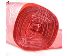 yamalans 50/Rolle umweltfreundliche Einweg Garbage Trash Dosen Kotbeutel Abfallkörbe s rot