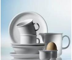 Thomas Trend Cappuccinotasse mit Untertasse, Porzellan, Weiß, Spülmaschinenfest, 320 ml, 2-tlg., 14765