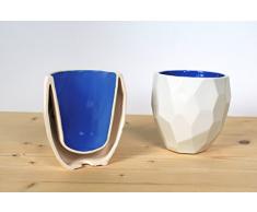 Poligon Thermo Tasse - thermisch ontwerp cappuccino tassen thermobecher keukengerei huis trinkbecher kaffee-becher kaffee-mühle aardewerk thermoskanne abendessen diner