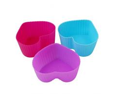 JoyRolly Coloful Wiederverwendbare Silikonbackförmchen, 8er Pack