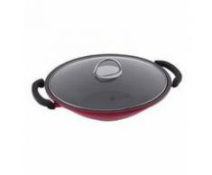 Wok Gloria 36cm in rot von Schulte Ufer (Induktionsgeeignet)