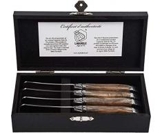 Laguiole Style de Vie Buttermesser Luxury Line, 4-teilig, Olivenholz