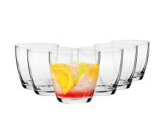 Krosno Wassergläser Saftgläser Trinkgläser | Set on 6 | 300 ML | Ilumination Kollektion | Perfekt für Zuhause, Restaurants und Partys | Spülmaschinenfest und Mikrowellengeeihnet