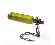 Kreative Heimtextilien Seil Weinflaschenhalter - Servierplatte - Servierteller - Gebäckschale - Obstteller Höhe 30 cm, Green