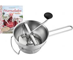 GEFU Reibe-Set bestehend aus Passiergerät Flotte Lotte und Rezeptbuch Marmeladen und mehr