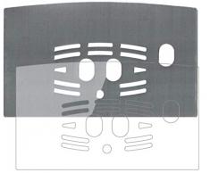 dipos 2X klare Panzerfolie für DeLonghi ECAM 23.460.B Kaffeevollautomat Tropfblech Tropfblech I Kaffeevollautomaten I Abtropfblech I Abtropfgitter für Kaffee-Maschine