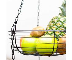 Libertink Obstkorb hängend - Küche Hängeobstkorb - Obstampel Hänge-Etagere Höhe individuell einstellbar