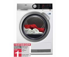 AEG T8DE86685 Wärmepumpentrockner / AbsoluteCare / Wolle-Seide-Outdoor trocknen / 8 kg / Energiesparend / Mengenautomatik / Knitterschutz / Kindersicherung / Schontrommel / Trommelbeleuchtung