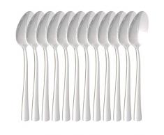 Gastro Spirit - 36-er Set ESS-Löffel/Suppen-Löffel - Silber, 19,5 cm (L), Chromstahl, Spülmaschinenfest - 3 Setgrößen (12/24/36), weiteres Besteck aus der Serie Hamburg erhältlich