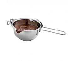 Hosaire 1x Wasserbad Schmelzschale Edelstahl Schmelztopf Wasserbadtopf Küchenhelfer 26 * 14cm