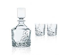 Spiegelau & Nachtmann, 3-teiliges Whisky-Set, Dekanter+ 2x Whisky-Becher, Sculpture, 91900