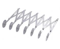 Contacto Teigschneider, Teigrädchen, justierbar, 6 Schneidrädchen, aus Edelstahl, Höhe: 24,5 cm, Rad: Ø 5,4 cm, Breite: max. 60 cm