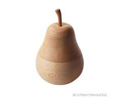 N/B Birne Zahnstocher Box PersöNlichkeit Kreative Niedliche Zahnstocher Fass Haus Restaurant Holz Obst Gabel Box Schaukel 10 X 6cm