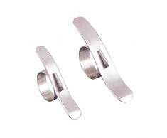 Wiivilik 2Pcs / Lot Edelstahl Orangenschäler Orangenschäler, Easy Easy Open Lemon Cutter Citrus Parer Frucht-Gemüse-Werkzeuge