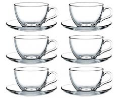 12tlg. Set Espressotassen mit Unterteller Basic