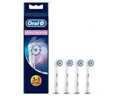 Oral-B Sensi UltraThin Aufsteckbürsten, Mit ultra-dünnen Borsten für unsere sanfteste Reinigung, 3+1 Stück