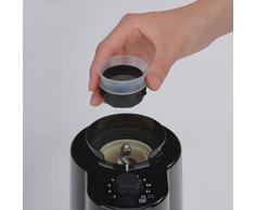 Cloer 7520 Elektrische Kaffeemühle mit Kegelmahlwerk, Stiftung Warentest gut, 2-12 Tassen, 300 g Kaffeebohnen, 150 W, verstellbarer Mahlgrad, Kunststoff, Schwarz