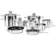 Karcher Topfset Jette (Edelstahl, 14-teilig, inkl. 5 Glasdeckel, Induktion)