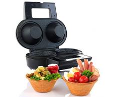 Waffeleisen, Waffel Toaster, Waffelkörbchen für Eiswaffeln, antihaft-beschichtet, 550 Watt