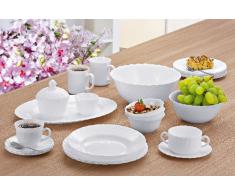 Esmeyer 441-029 6er Pack Dessertteller TRIANON mit einem Durchmesser von 19,5 cm Hartglas made in Europe,