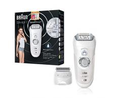 Braun Silk-épil 7 7/880 SensoSmart Epilierer, silber, mit Andruckkontrolle und 7 Extras