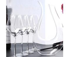 Sweet Dekanter Set, Weißwein-Dekanter, Whisky Dekanter, Rotweinset, 4 Rotweingläser Und 1 Dekanter