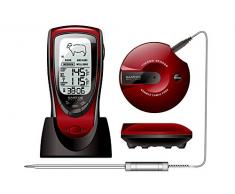 BBQ Grill-Thermometer, Funk-Bratenthermometer, mehrfacher Testsieger Heft Der Griller 1/2015 für BBQ, Ofen und Grills.