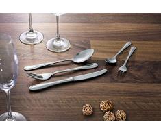 Besteck Mara aus Chromnickelstahl (Menümesser, Menügabel, Menülöffel, Kaffeelöffel, Kuchengabel) (Menümesser, 22 Zentimeter)