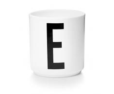Design Letters - Becher - Buchstabentasse - Buchstabe: E - Porzellan - Arne Jacobsen