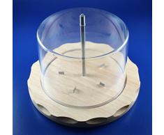 MAAJ® SET HOLZ KÄSEHOBEL FÜR TETE DE MOINE + CHOC O ROLLES/ROULETTE INKLUSIVE FRISCHEHAUBE