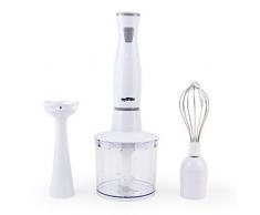 Grafner Stabmixer Set 3in1 mit Pürierstab, Mixer- und Schneebesenaufsatz, BPA-freies & spülmaschinengeeignetes Zubehör, Pürierstab f. Smoothie, Suppen, Joghurt, Saucen, Babynahrung