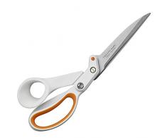 Fiskars Razor Edge Allzweckschere, Länge: 24 cm, Rostfreie Stahl-Klinge/Kunststoff-Griffe, Weiß/Orange, Amplify, 1005225