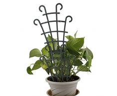6 kleine Pflanzen-Rankgitter für den Innenbereich, Kunststoff-Gartenspalier, aufgesetzte Topfpflanzen, unterstützt Miniklettern, Blumen, Gemüse, Rosenranken, Erbsen, Gurken, Töpfe Unterstützung