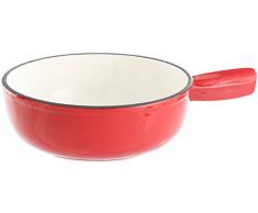Rosenstein & Söhne Zubehör zu Käsefonduetopf: Käsefondue-Topf aus Gusseisen, 24 cm (Käsefondue Topf Induktion)