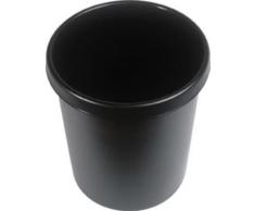 helit Kunststoff-Papierkorb - Inhalt 30 l, Höhe 405 mm, VE 5 Stk - schwarz, VE 5 Stk - Abfallkorb Kunststoffabfallsammler Papiereimer Papierkorb