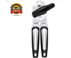 Niviy Dosenöffner, 3-In-1 Manuell Dosenöffner Sicherheits Edelstahl Büchsenöffner und Deckelöffner und Kapselheber in Eins für Küche,speziell für Menschen mit Arthritis, Senioren Frauen