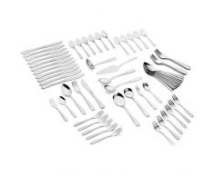 GRÄWE Besteckset für 12 Personen aus Edelstahl, Geschirrset, 68-teilig Set, nickelfrei, rostfrei, handpoliert, spülmaschinengeeignet - Serie Salzburg