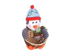cineman Weihnachten Candy Basket, Festival Dekoration Candy Aufbewahrungsschale Candy Desert Bamboo Aufbewahrungsglas Inhaber Home Festival Geschenk Dekorationen