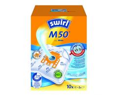 Swirl M 50 MicroPor Plus Staubsaugerbeutel für Miele Staubsauger | Anti-Allergen-Filter | Dauerhaft hohe Saugleistung | 10 Stück inkl. 2 Filter