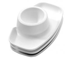 Fackelmann Eibecher, Eierbecher aus Kunststoff, Eierhalter für den Frühstückstisch, Sortiert, 3 Stück