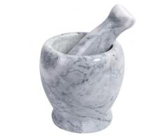 Gxuctools Solide Naturstein Marmor-Mörser und Stössel Easy Clean Unpolished, Nicht Poröse, Gewürz Pfeffer Crusher Kräuter Grinder Knoblauch (Material : Marble)