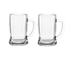 LEONARDO 049457 - Bierseidel - Taverna - Glas/klar - 0,33l - spülmaschinenfest - 2 er Set