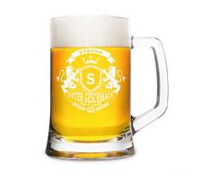 Leonardo Bierkrug 0,5L Individuelle Gravur Geschenk Bierglas - Löwenstark